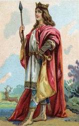 Portrait of Clovis III, King of the Franks