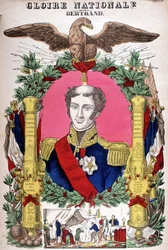 Portrait of Count Bertrand (1773 - 1844), French general. Image of Epinal