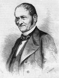 Portrait of Dr. Jules Cabarrus (1801-1870), French physician (engraving in Le Monde Illustré)