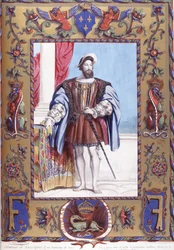 Portrait of Francois 1er in court costume