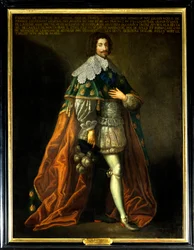 Portrait of Francois de Bethune, Duke of Orval, son of Maximilian of Bethune, Duke of Sully. Anonymous painting of the 17th century