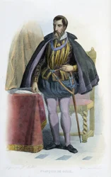 Portrait of Francois de Guise, French lieutenant general (1519-1563). - in 