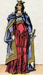 Portrait of Fredegonde, Queen of Neustria.