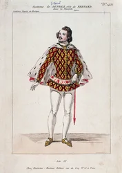 Portrait of Gilbert Duprez, French Tenor and Composer in 