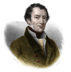 Portrait of Jacques-Antoine Manuel, French lawyer and politician. in 
