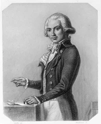 Portrait of Marguerite Elie Guadet, French Politician. In L