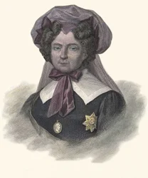 Portrait of Maria Federovna, Princess of Wurttemberg (1759-1828), Empress of Russia. In 