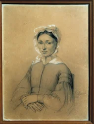 Portrait of Marie Dumas, née Marie Louise Elisabeth Labouret, mother of Alexandre Dumas father. Anonymous drawing, 1841, Villers-Cotterêts. Alexandre Dumas Museum