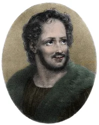 Portrait of Mathurin Regnier (1573-1613), French satirist, Engraving
