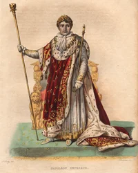 Portrait of Napoleon I (Napoleon Bonaparte) (1769-1821), Emperor of the French, in imperial vestments
