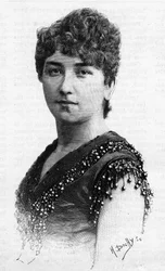 Portrait of Swedish Singer Sigrid Arnoldson (1861-1943) in 1887