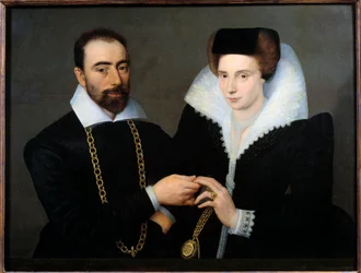 Portrait of a couple (or double portrait)