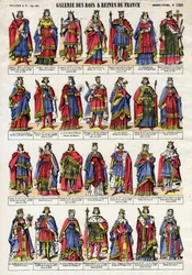Portrait of the Kings and Queen of France from the Capetian Dynasty