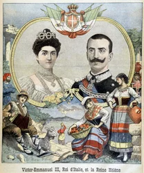 Portraits in Medallion by Victor Emmanuel III and Helene of Montenegro, Sovereign of Italy, Cover 
