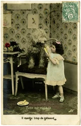 Postcard: Toto is sick, he