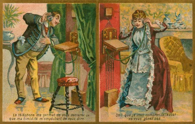 Postcard Featuring Telephone
