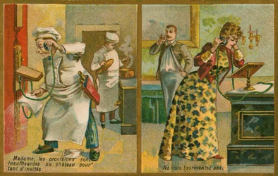 Postcard Featuring Telephone