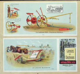 Poster advertising Aultman-Miller Buckeye Binders and Reapers, end 19th century