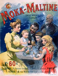 Poster advertising Moka-Maltine coffee, c.1900