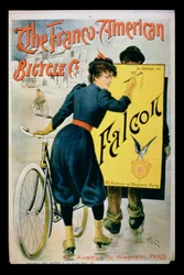 Poster advertising The Franco-American Bicycle Co., Paris