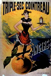 Poster Advertising Triple-Sec Cointreau, Angers