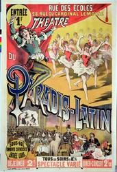 Poster for the Theatre du Paradis Latin