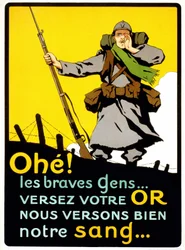 Poster to convince the French to pay their money for National Defence: 