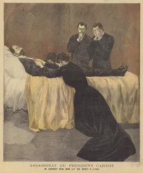 President Carnot on his deathbed in Lyon