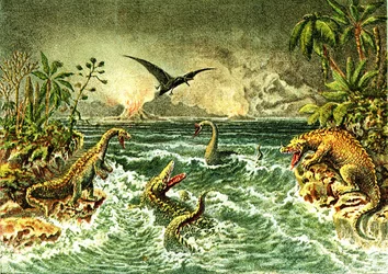 Primitive World (with dinosaurs) - Secondary Period of Prehistory