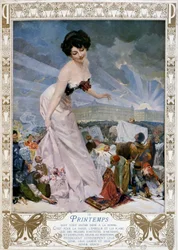 Printemps dedicated itself to women... - advertisement of the department store Le Printemps. 1910
