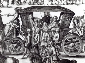 Procession of the entry of the young king Louis XIV as a child in the city of Paris on the 18th August 1649 (detail)
