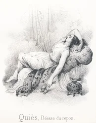 Quies: Goddess of tranquility and rest, wife of Sleep, son of Erebus and Night