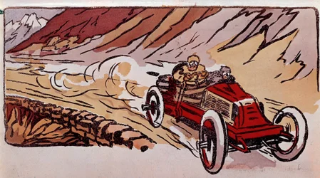 Racing Between Paris and Vienna: A Renault Car Set the Speed Record in 15 Hours 46 Minutes and 41 Seconds for a Distance of 1419 Kilometres