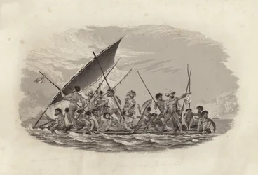 Raft, Gambier Islands