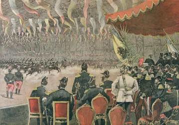 Reception of Tsar Alexander III in Paris, illustration from le Petit Journal