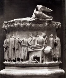 Relief depicting drapers