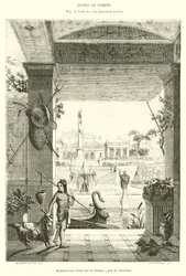 Restoration of a View of Pompeii (engraving)