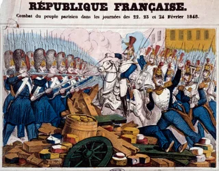 Revolution of 1848: the struggle of the Parisian people on the barricades on the days of February 22, 23 and 24