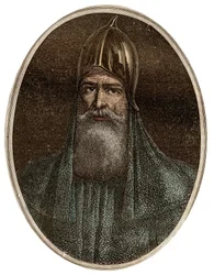 Portrait of Rurik, a Varangian chieftain and founder of Kievan Rus (ca. 830-ca. 879) - New National Encyclopedia by Maurice La Charest - 1870