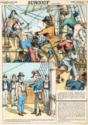 Robert Surcouf, French sailor and privateer, here at boarding of English boat 