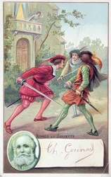 Romeo fighting Tybalt in Gounod