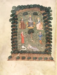 Charles V Enthroned in the Garden with Crown and Sceptre, from the 