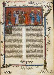 The Coronation of Pharamond, illustration from the 