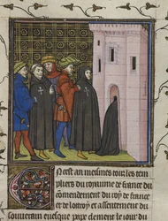 Arrest of the Templars, illustration from the 