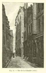 Rue de la Calandre, 1850