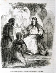 Saint Louis rendering justice under a beech tree - in 