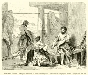 Saint Paul Making Tents, "We Work Hard with Our Own Hands"