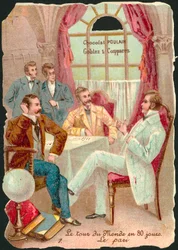 Scene from Around the World in Eighty Days, by Jules Verne