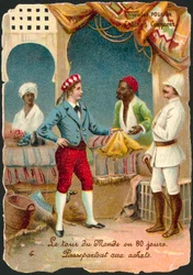 Scene from Around the World in Eighty Days, by Jules Verne