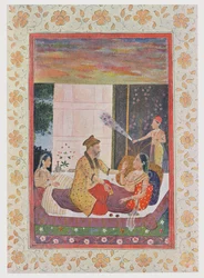 Scheherazade Seized by the King, illustration from The Arabian Nights, 1895